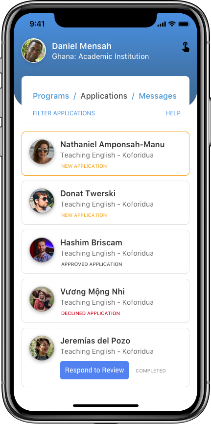 Org-Profile-Applications